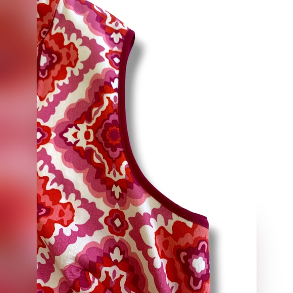 Kensie Dress MandarinbCollar Sleeveless Stretch Cotton Sheath A-line, Size 8 - Picture 6 of 12